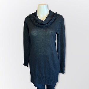 AGB Black Cowl Neck Sweater Tunic Small